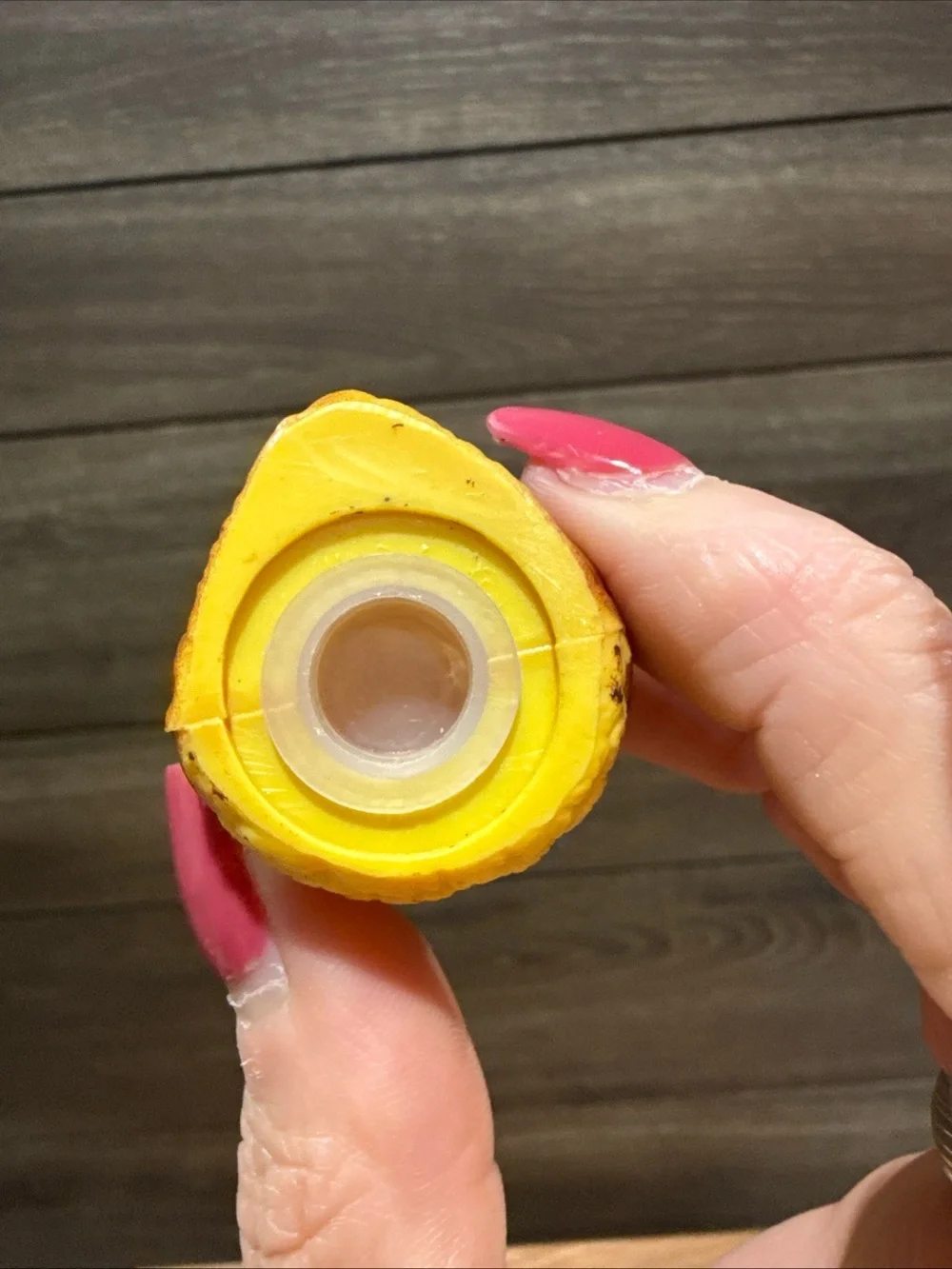Yellow and Brown Owl Figurine Trio - 'Nobody's Perfect' salt and pepper shakers